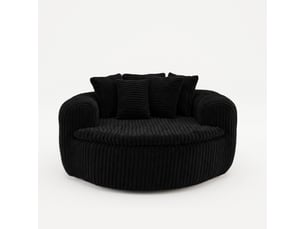 Fauteuil fixe  DJ-W3463P5032758-ZMS Velours côtelé noir vendu A l'unité