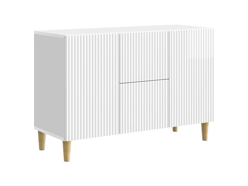  Buffet - bahut - meuble de rangement blanc brillant 89 x 34,5 x 60 cm bois d'ingénierie  - Conforama A