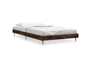 Lit simple 100x200 cm    coloris marron