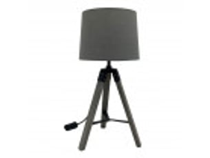 Lampe à poser fabrilamp julen e27 coloris grisnoir 52 x 24 x 24 cm