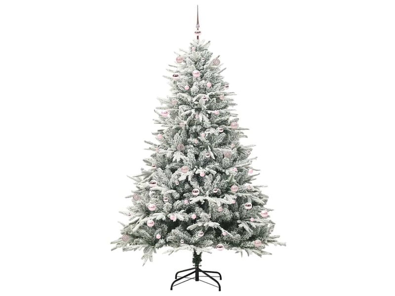  Sapin de noël, arbre de noël artificiel pré-éclairé avec ensemble de boules cf61640  - Conforama D