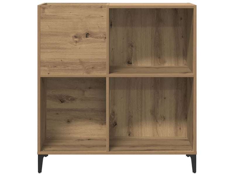  Armoire à disques, armoire de rangement chêne artisanal 84,5x38x89cm bois ingénierie shl36  - Conforama D