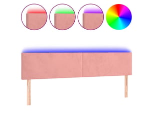 Tete de lit A poser largeur 180 cm rose