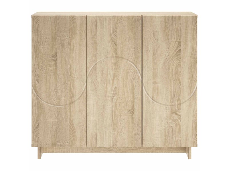 Buffet - bahut - meuble de rangement chêne sonoma 85,5 x 31 x 75 cm bois d'ingénierie - Conforama D