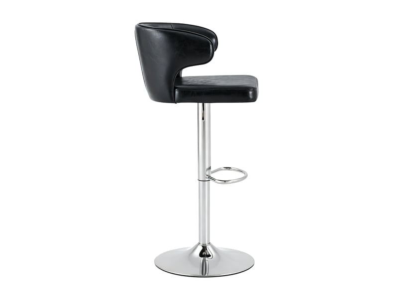  Lot de 2 tabourets de bar pivotants 360° réglables en similicuir pu noir W3658P438279 - Conforama B