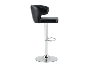 tabouret de bar assise réglable en hauteur  PANGIVO W3658P438279 - noir