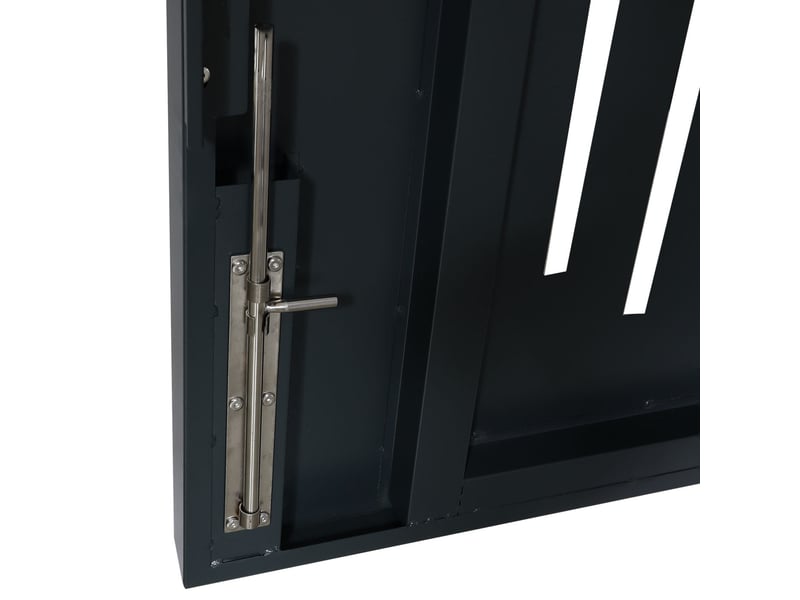 Abris poubelles verrouillable conteneur jusqu'à 1100l 154x160x136 cm acier 04_0008247 - Conforama E