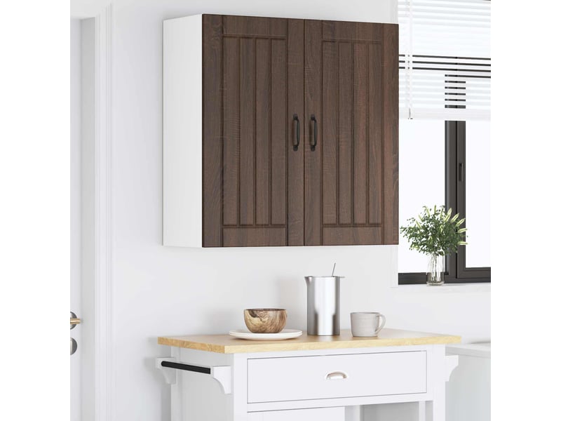 Armoire de cuisine chêne brun 80x31x80cm bois d'ingénierie shl7631 - Conforama D