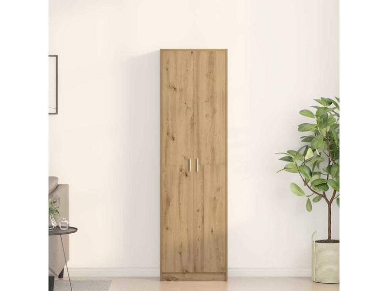  Armoire chambre, armoire de rangement chêne artisanal 55x25x189 cm bois d'ingénierie  - Conforama B