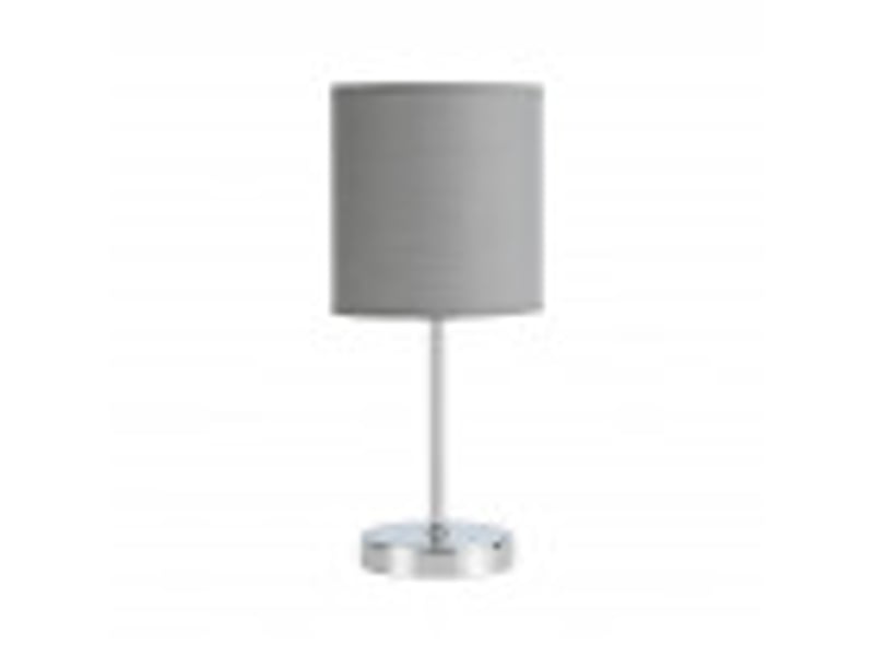  Lampe à poser fabrilamp chanza e14 coloris gris chromé 37 x 16 x 16 cm 157671028 - Conforama B