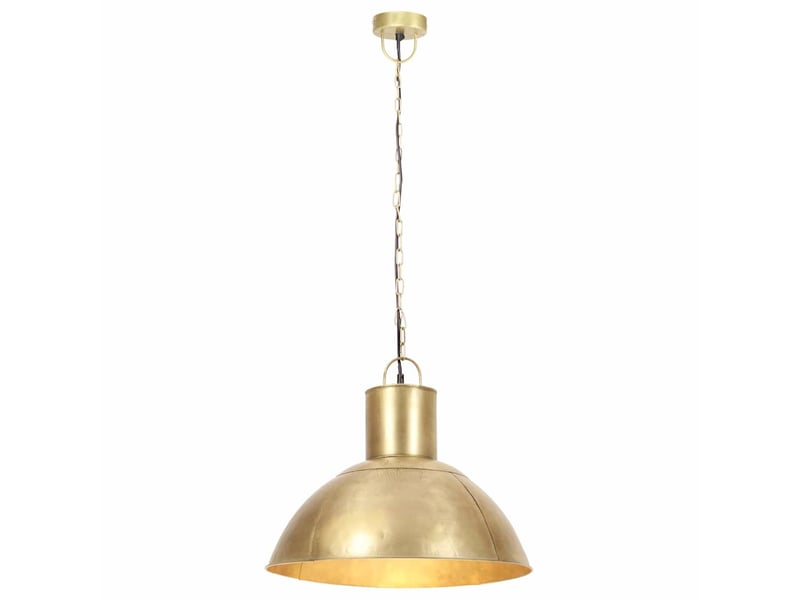  Lampe suspendue, suspension luminaire 25 w laiton rond 48 cm e27  - Conforama D
