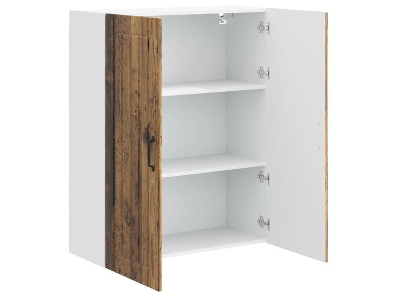 Meuble mural de cuisine, armoire de cuisine bois ancien 80x31x100cm shl5373  - Conforama E