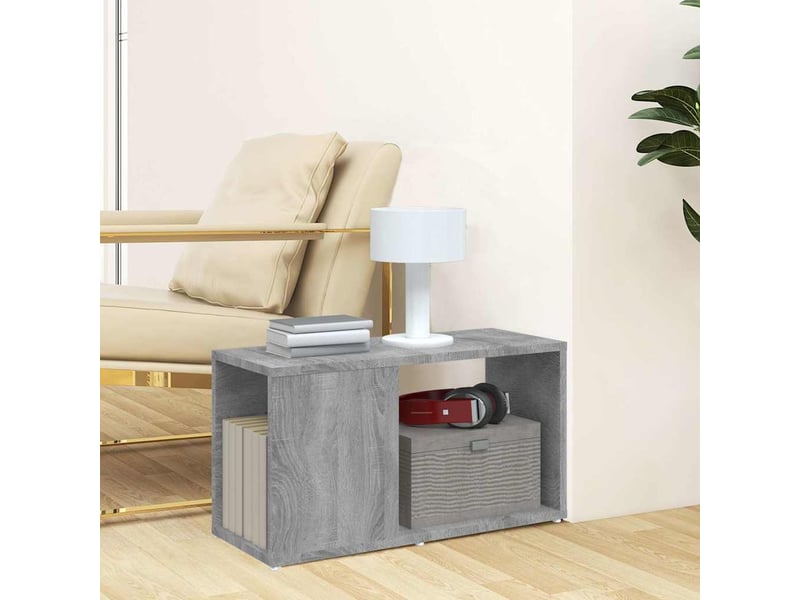  Meuble tv - banc tv - meuble de rangement sonoma gris 60x24x32 cm bois d'ingénierie  - Conforama C