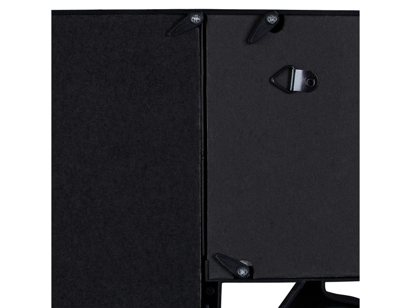  Cadre photos mural décoratif pour 10 photos 36,5 x 72 x 2 cm en plastique noir 13_0008606  - Conforama D