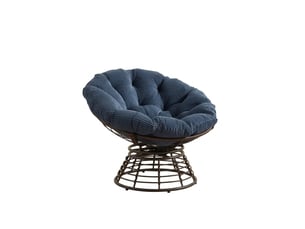 Fauteuil fixe  <strong></strong> Tissu bleu