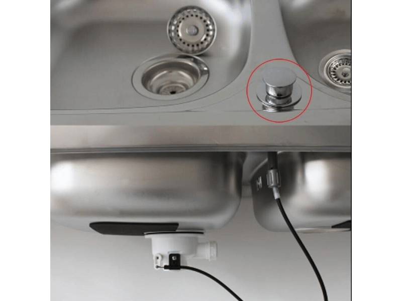  2pcs panier d'évier de cuisine avec câble de contrôle, en acier inoxydable  - Conforama E