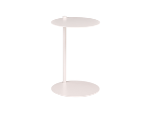 Table d'appoint kensico métal blanc cassé