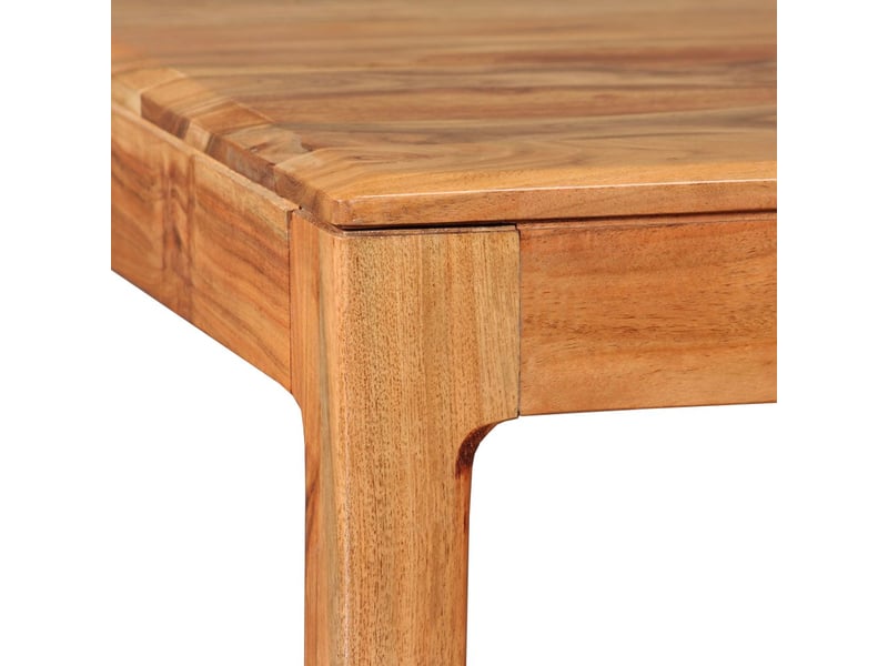  Table de salon salle à manger design bois massif 118 x 60 x 76 cm 0902198  - Conforama D