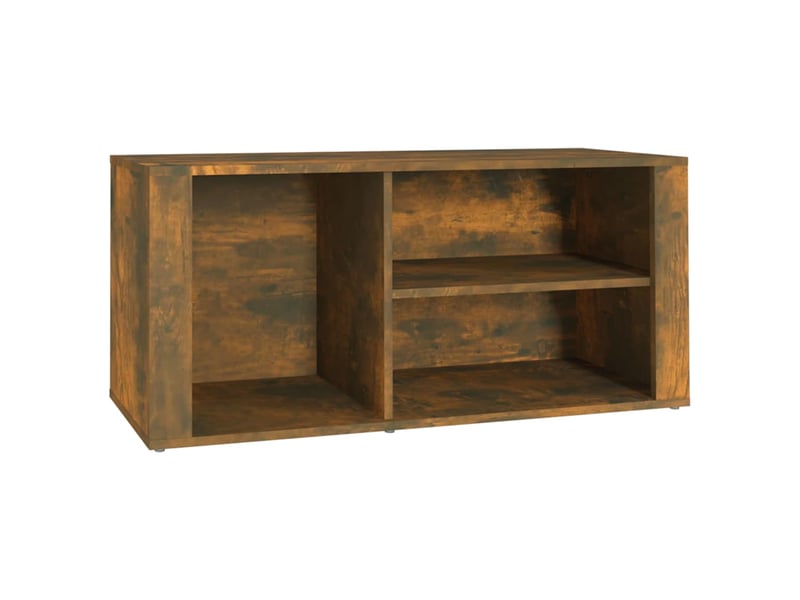  Meuble à chaussure | armoire à chaussures chêne fumé 100x35x45 cm bois d'ingénierie  - Conforama A