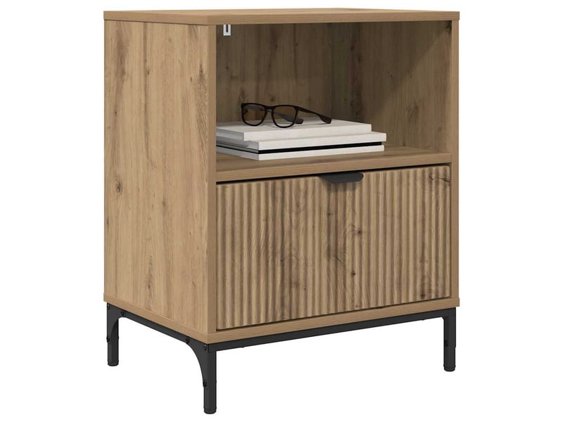  Tables de chevet 2 pièces chêne artisanal 49 x 36 x 61 cm  - Conforama C
