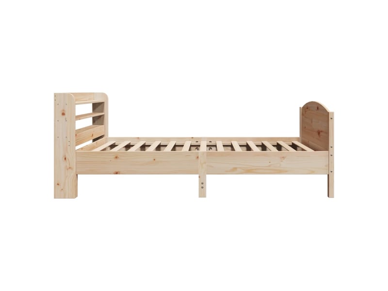  Lit simple- lit adulte -  cadre de lit sans matelas 100x200 cm bois massif de pin  - Conforama D