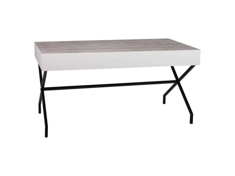  Table en bois et métal 160x80x80h  - Conforama A