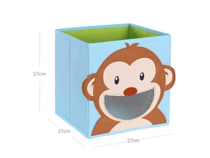 Set De 3 Boîtes De Rangement Enfants Relaxdays - Motifs Animaux, Pliables, 30x30x30 Cm, Pour Jouets Et Livres - 2