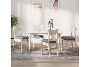 Lot de 4 coussins de siège, coussins décoratifs tissu gris clair 40 x 40 x 12 cm cf60004