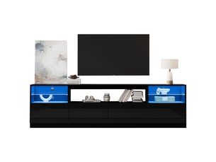 Meuble tv coloris noir 180 cm