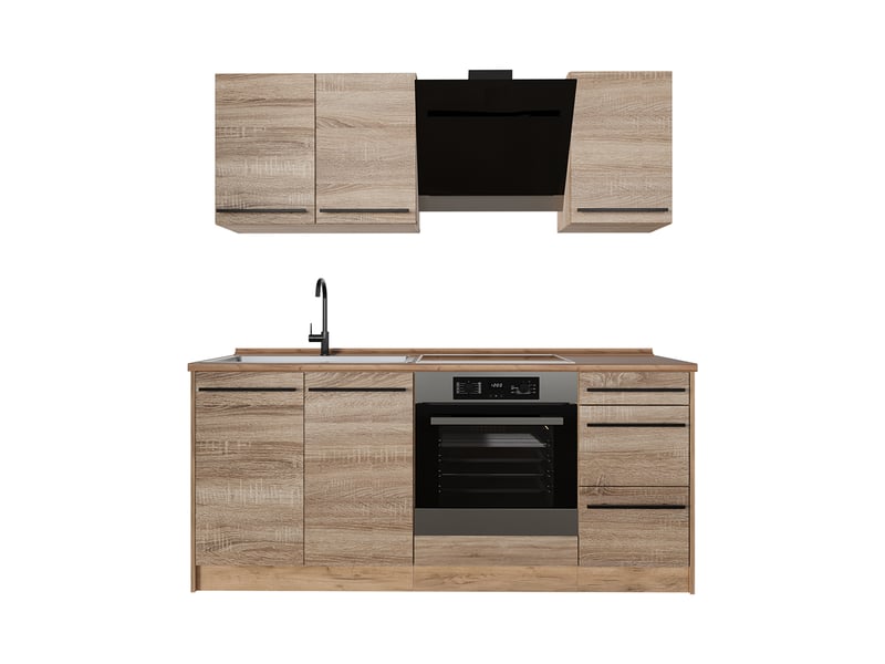  Vicco cuisine, sonomachêne doré, 180cm sans pt  - Conforama A