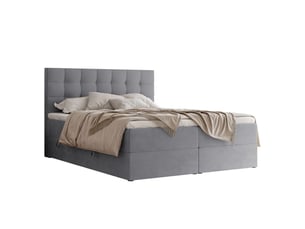 Lit coffre 180x200 cm <strong>IDOHOME</strong>  <strong>GRAND</strong> coloris gris
