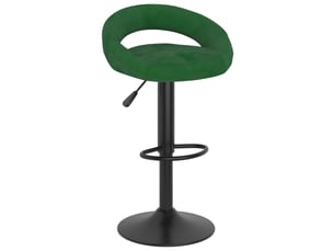 Lot de 2 tabouret de bar, chaise de bar vert foncé velours shl75606