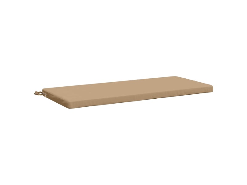  Lot de 2 coussins de banc, coussins d'assise soest 100 % polyester sable cf57422  - Conforama D
