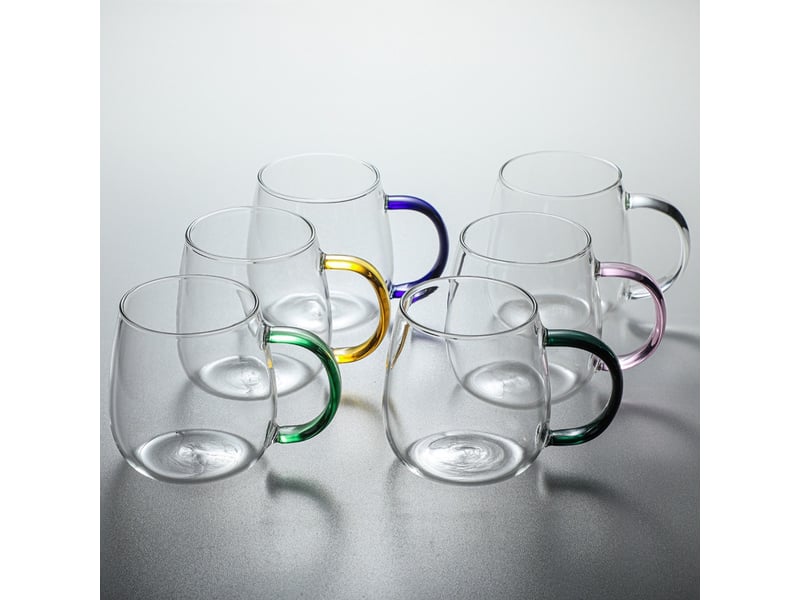  Lot de 6 mugs et verres 350 ml – ensemble  - Conforama B