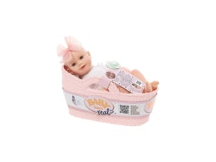 Poupée bébé réaliste 43 cm yeux ouverts peau claire coussin d’emmaillotage magnétique