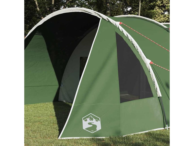  Tente tunnel, tente de camping 6-persoons 6 personne vert et blanc shl4263  - Conforama C
