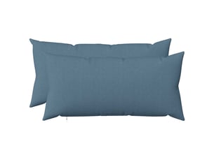 Lot de 2 coussins avec oreiller, coussins décoratifs heerlen bleu denim tissu cf50166