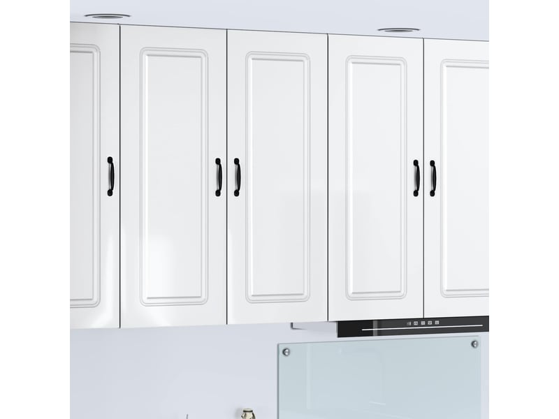 Meuble mural de cuisine | armoire de cuisine blanc brillant shl6242 - Conforama B