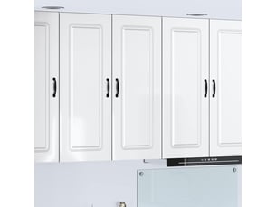 Meuble mural de cuisine | armoire de cuisine blanc brillant shl6242