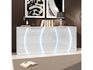 Meuble tv coloris blanc 150 cm <strong></strong>  <strong></strong>