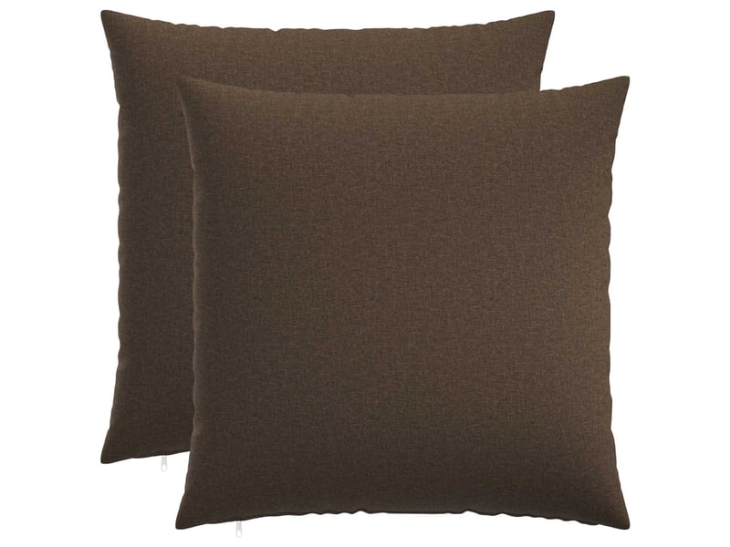  Lot de 2 coussins avec oreiller, coussins décoratifs heerlen taupe tissu cf50330  - Conforama B
