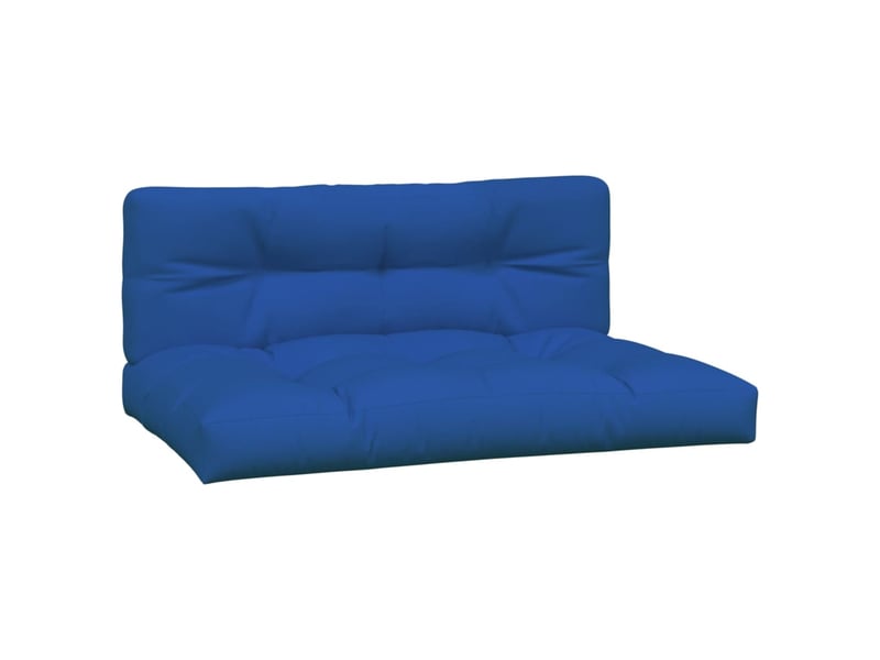  Lot de 2 coussins de palette, coussins de canapé bleu royal tissu cf59511  - Conforama A