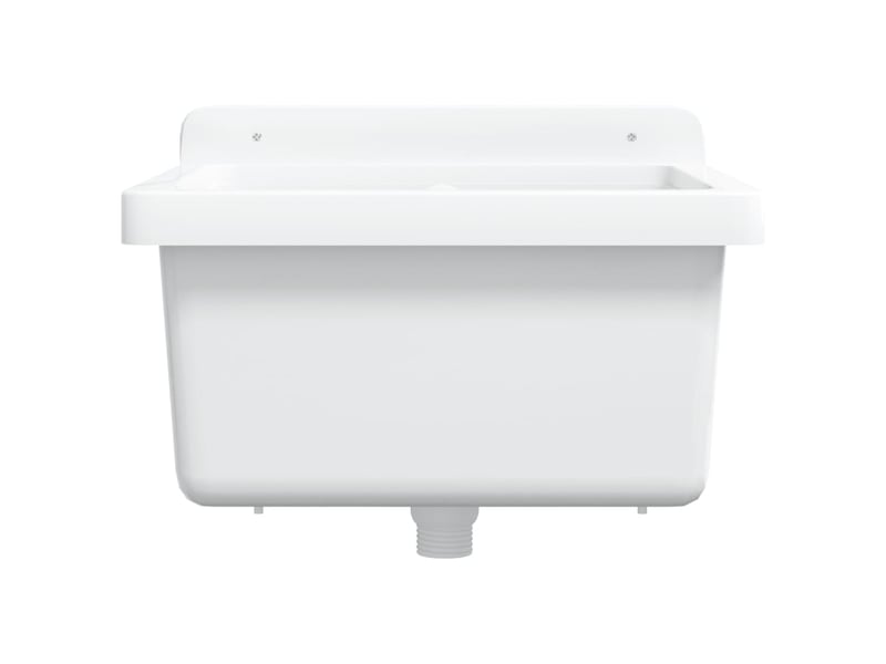  Lavabo pour montage murale blanc 40x40x24 cm résine cf65680  - Conforama D