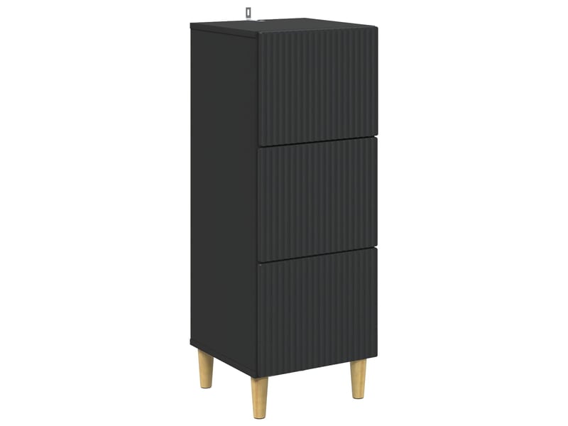  Armoire à tiroirs, rangement bureau noir 33 x 34,5 x 90 cm bois d'ingénierie shl8874  - Conforama A