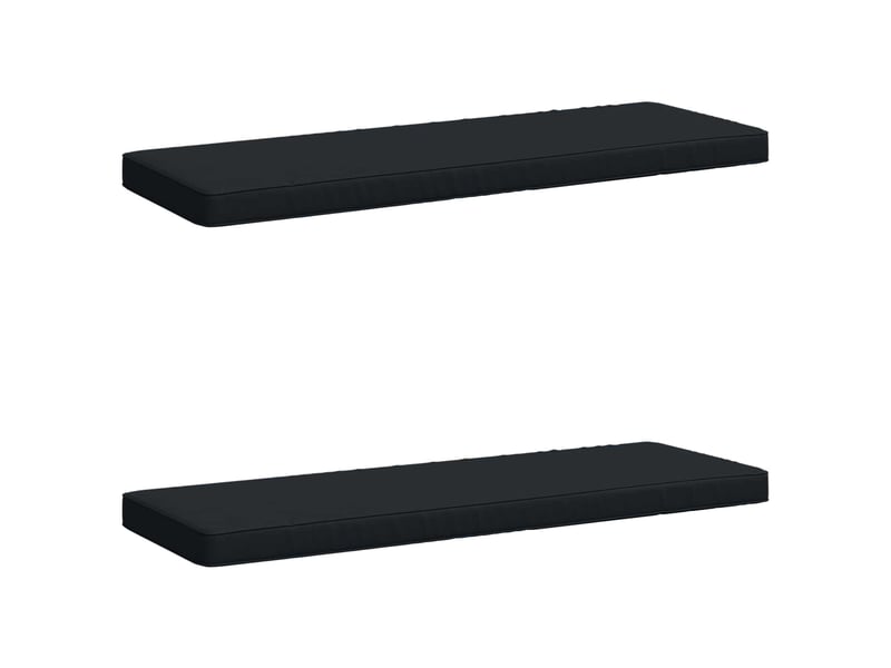  Lot de 2 coussins de banc, coussins d'assise vught 100 % polyester bleu foncé cf57868  - Conforama A