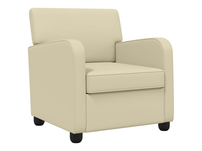  Vidaxl fauteuil crème simili cuir  - Conforama D