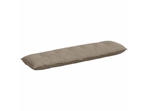 Coussin de dos, coussin de dossier taupe 180 x 50 cm tissu en microfibre cf55025