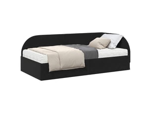 Lit simple 100x200 cm coloris noir