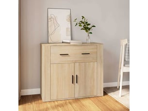 Buffet - bahut - meuble de rangement chêne sonoma 80x33x70 cm bois d'ingénierie