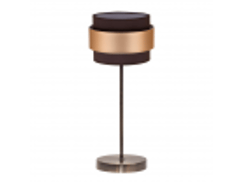  Lampe à poser fabrilamp bremen cuirmarron-doré 1 x e14 39 x 16 x 16 cm 066471014 - Conforama B